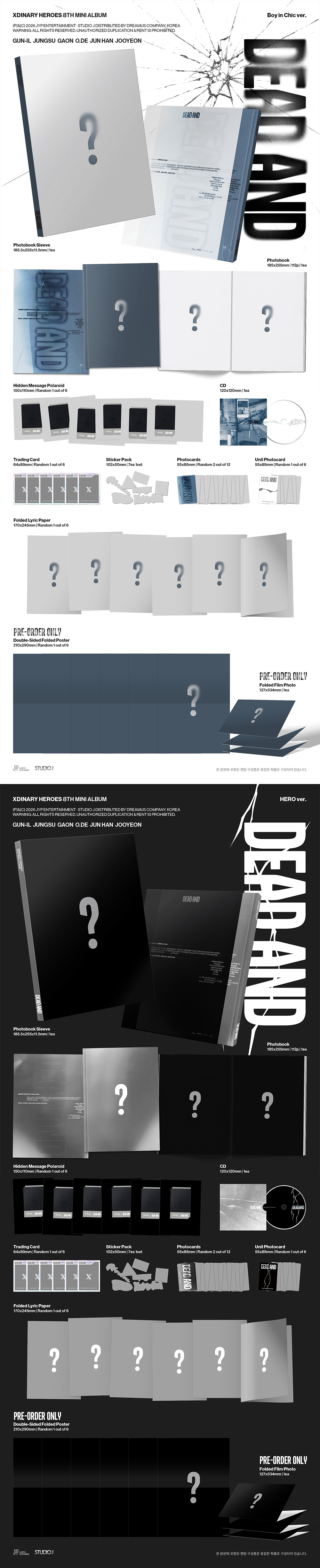 Xdinary Heroes - 8th Mini Album [DEAD AND] (Photobook Ver.)